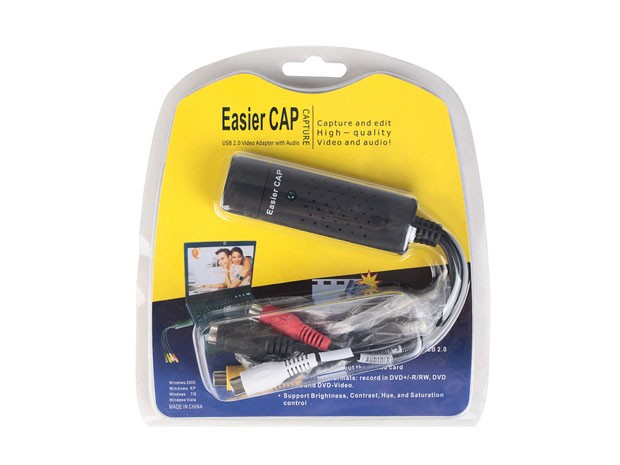 &+  CAPTURADORA VIDEO EASIER CAP USB 2.0 (VHS TV PS3 PS4 XBOX)